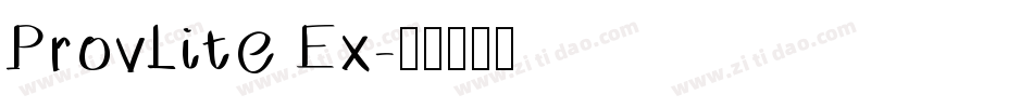 ProvLite Ex字体转换
